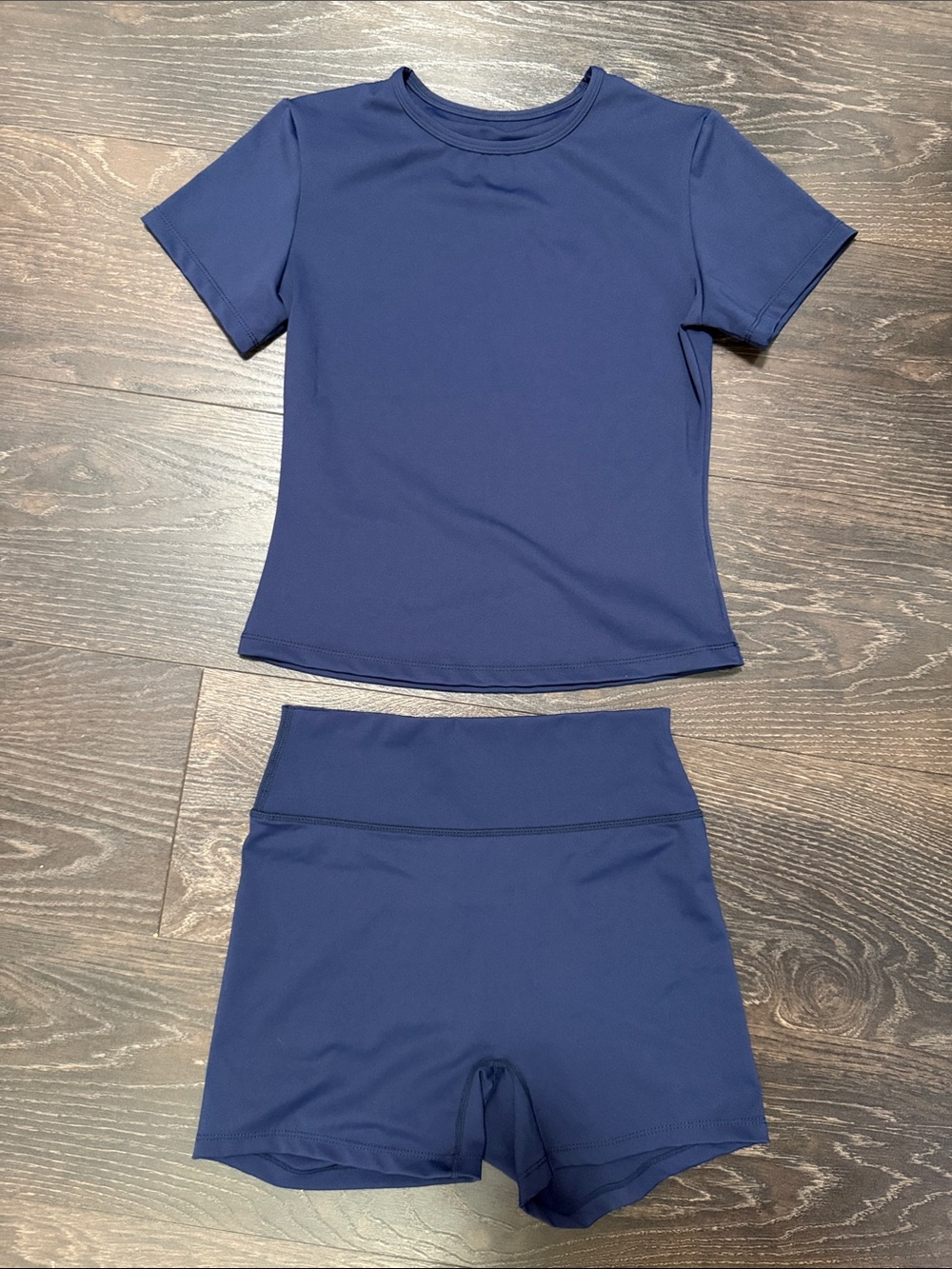 Navy Active Short Set - Tee & Shorts